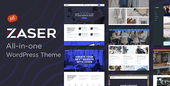 Zaser Pro | All-in-one WordPress Theme Logo
